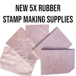 NEW 5X Stamp Pads Rubber Stamps 5 Pack 6"x4" Stamp carving Tools Block Printing